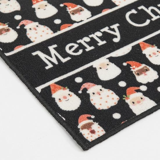 Loomaknoti Home Merry Santa Faces 20'' X 30'' Mat - Image 2