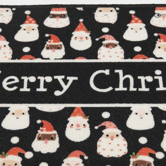 Loomaknoti Home Merry Santa Faces 20'' X 30'' Mat - Image 3