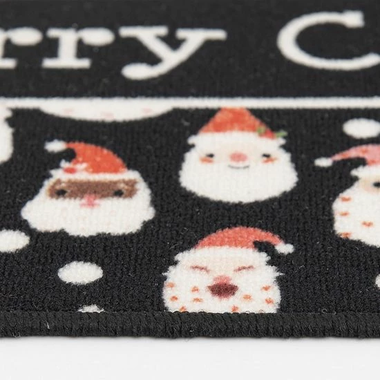 Loomaknoti Home Merry Santa Faces 20'' X 30'' Mat - Image 4