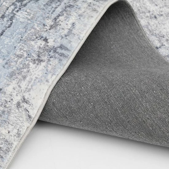 Loomaknoti Lonnie Faux Fur Area Rug Blue - Image 3