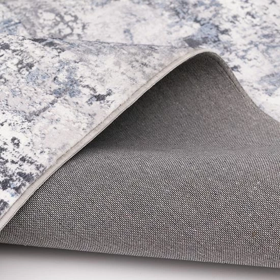 Loomaknoti Lonnie Faux Fur Area Rug Blue - Image 4