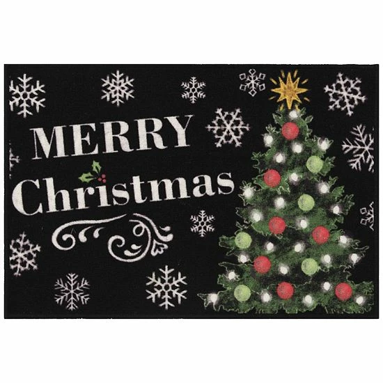 Loomaknoti Home Merry Tree Tidings 20'' X 30'' Mat