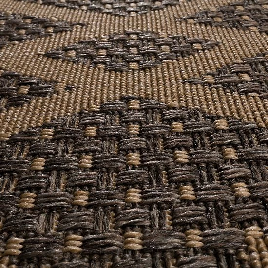 Loomaknoti Santorini Chevron Diamonds Geometric Indoor Outdoor Rug - Image 4