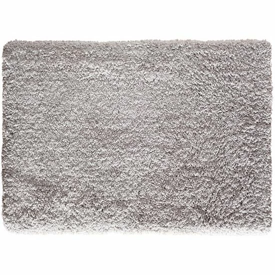 Loomaknoti Alpaca Solid Shag Rug Light Gray