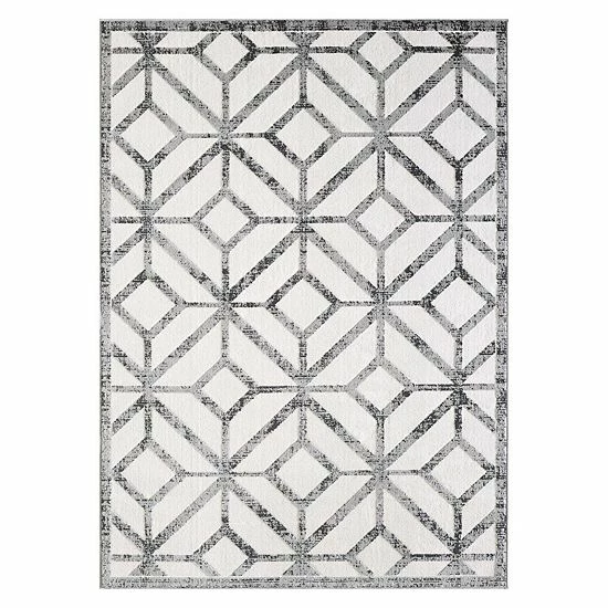 Loomaknoti Muroe Gray And White Rug