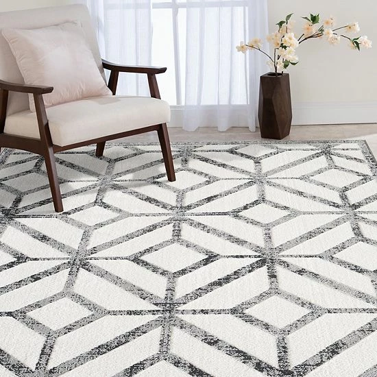 Loomaknoti Muroe Gray And White Rug - Image 2