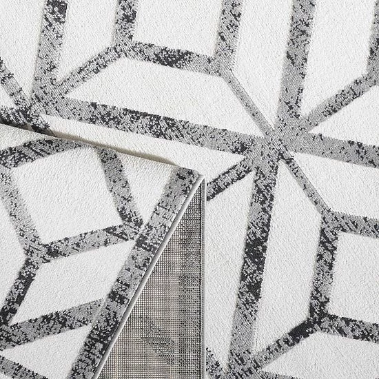 Loomaknoti Muroe Gray And White Rug - Image 3