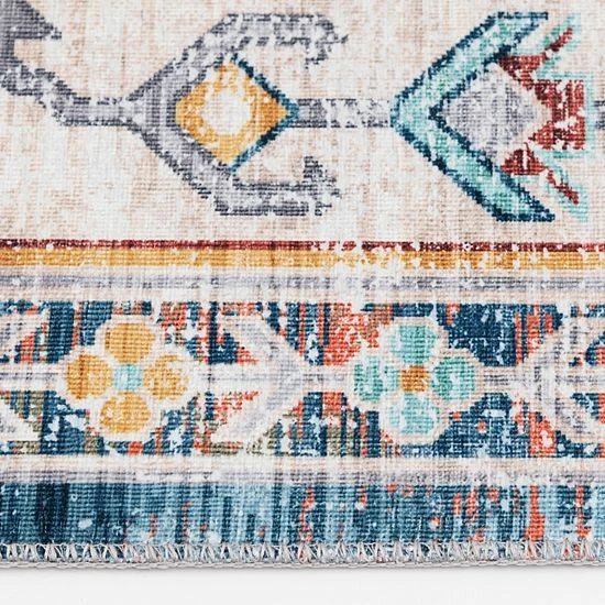 Loomaknoti Prudencia Blue And Coral Rug - Image 2