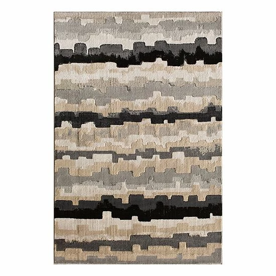 Loomaknoti Milan Erasto Striped Geometric Rug