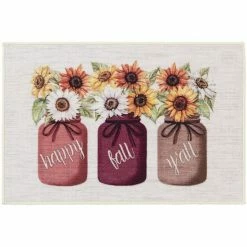 Loomaknoti Home Harvest Flower Jars 20'' X 30'' Mat