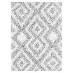 Loomaknoti Danoldia Soft Gray And Light Cream Shag Rug