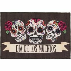 Loomaknoti Home Skull Banner Welcome 20'' X 30'' Mat