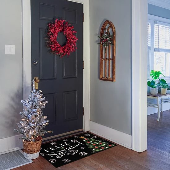 Loomaknoti Home Feliz Navidad Tree Tidings 20'' X 30'' Mat - Image 2